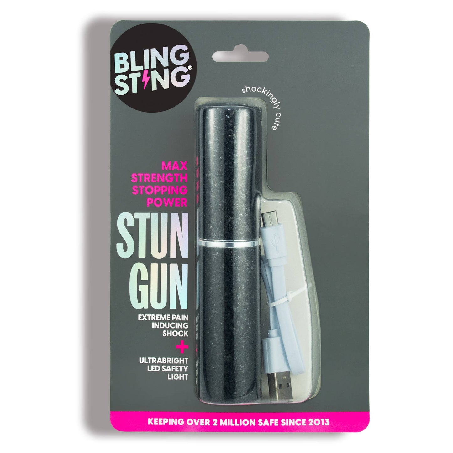 Mini Stun Gun | Black Glitter