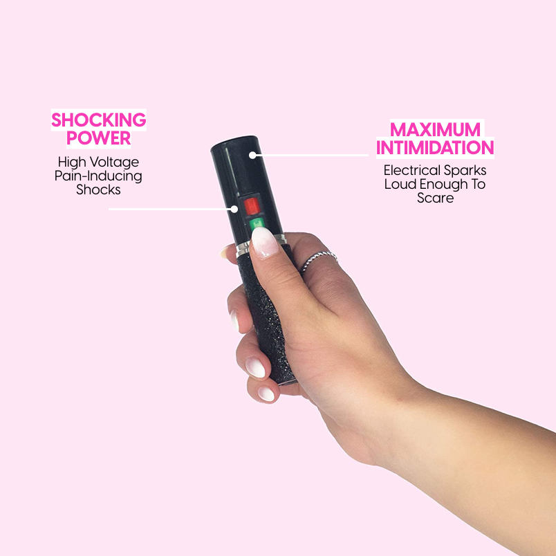 Mini Stun Gun | Black Glitter