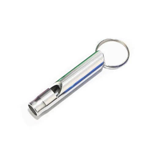 Keychain Accessory - Safety Whistle Keychain: Red