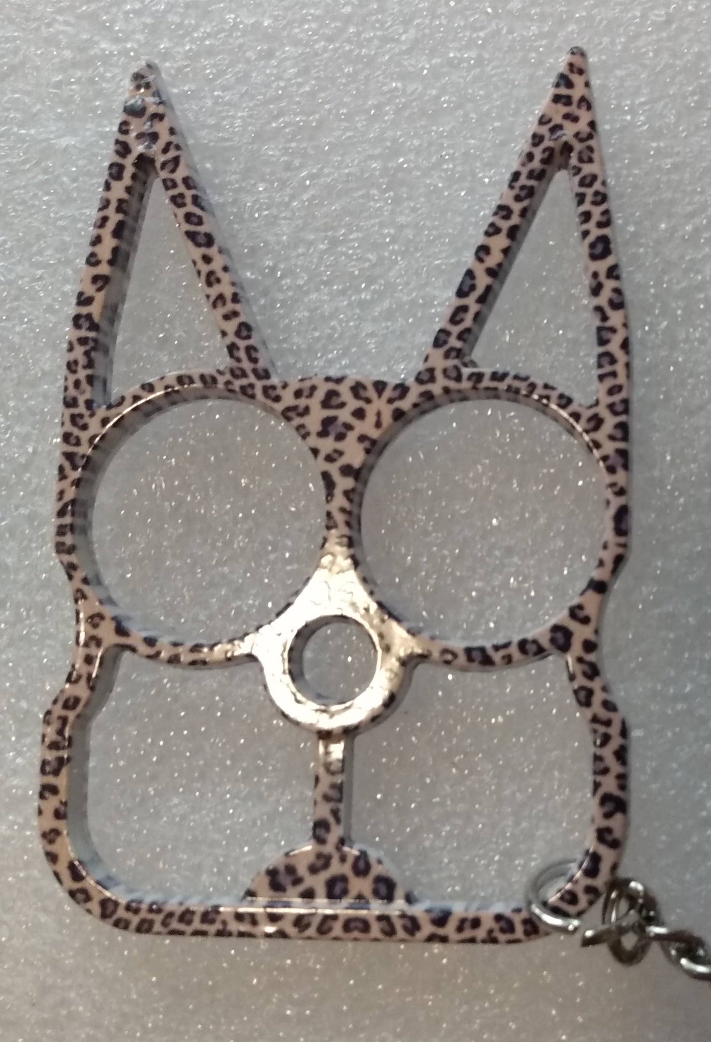 Keychain Accessory - Cat Knuckles, Cute Kitty: Gold