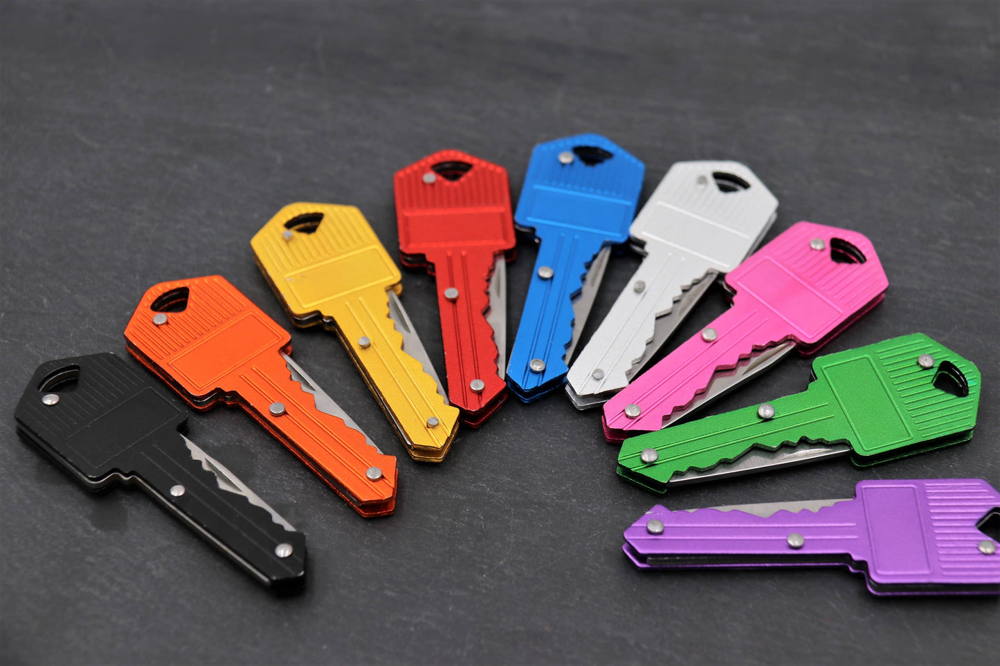 Key Knife Keychain – Small Utility Pocketknife - 2'' Blade: Red