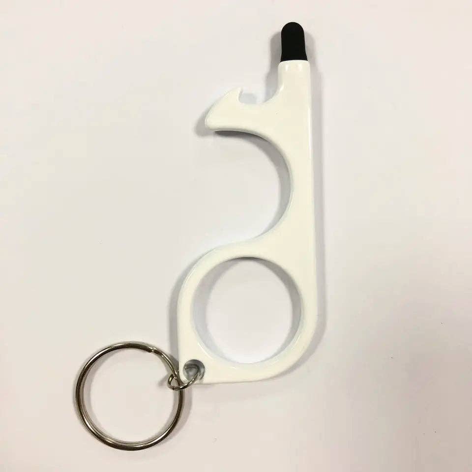 Keychain Accessory - Door Opener Keychain: WHITE