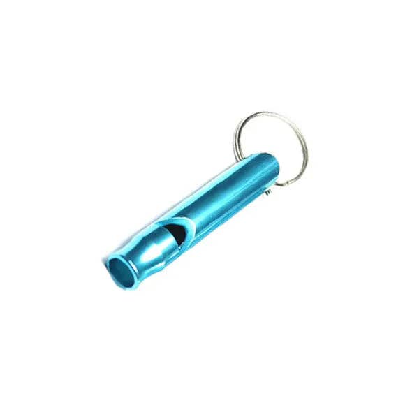 Keychain Accessory - Safety Whistle Keychain: Silver