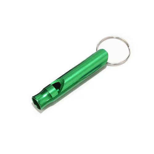 Keychain Accessory - Safety Whistle Keychain: Silver