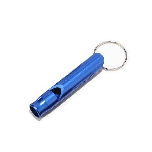 Keychain Accessory - Safety Whistle Keychain: Silver