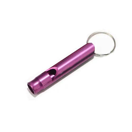 Keychain Accessory - Safety Whistle Keychain: Silver