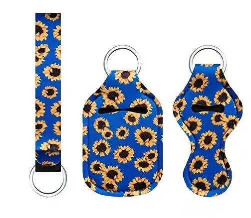 Keychain - 3pc Set: Flower Yellow