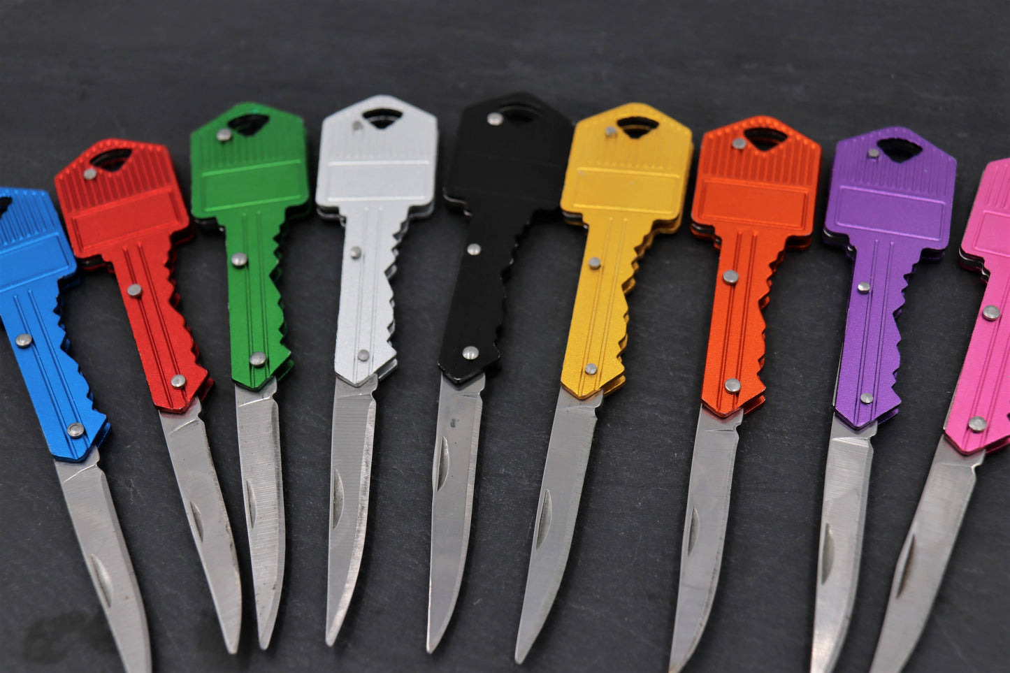 Key Knife Keychain – Small Utility Pocketknife - 2'' Blade: Orange