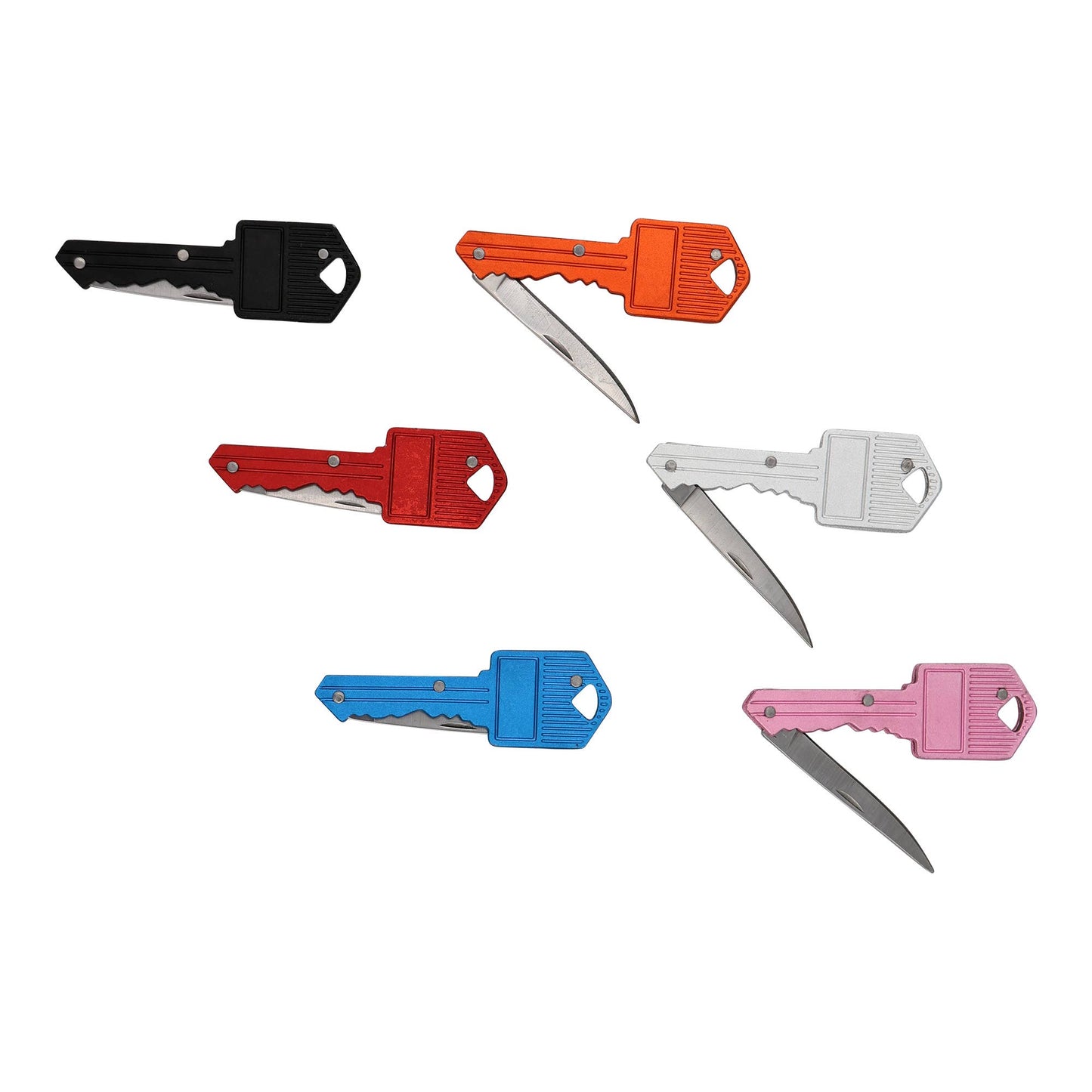 Key Knife Keychain – Small Utility Pocketknife - 2'' Blade: Red