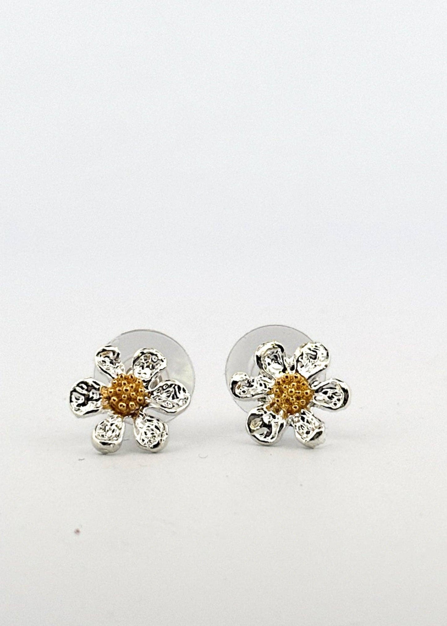 Small Daisy Alloy Studs