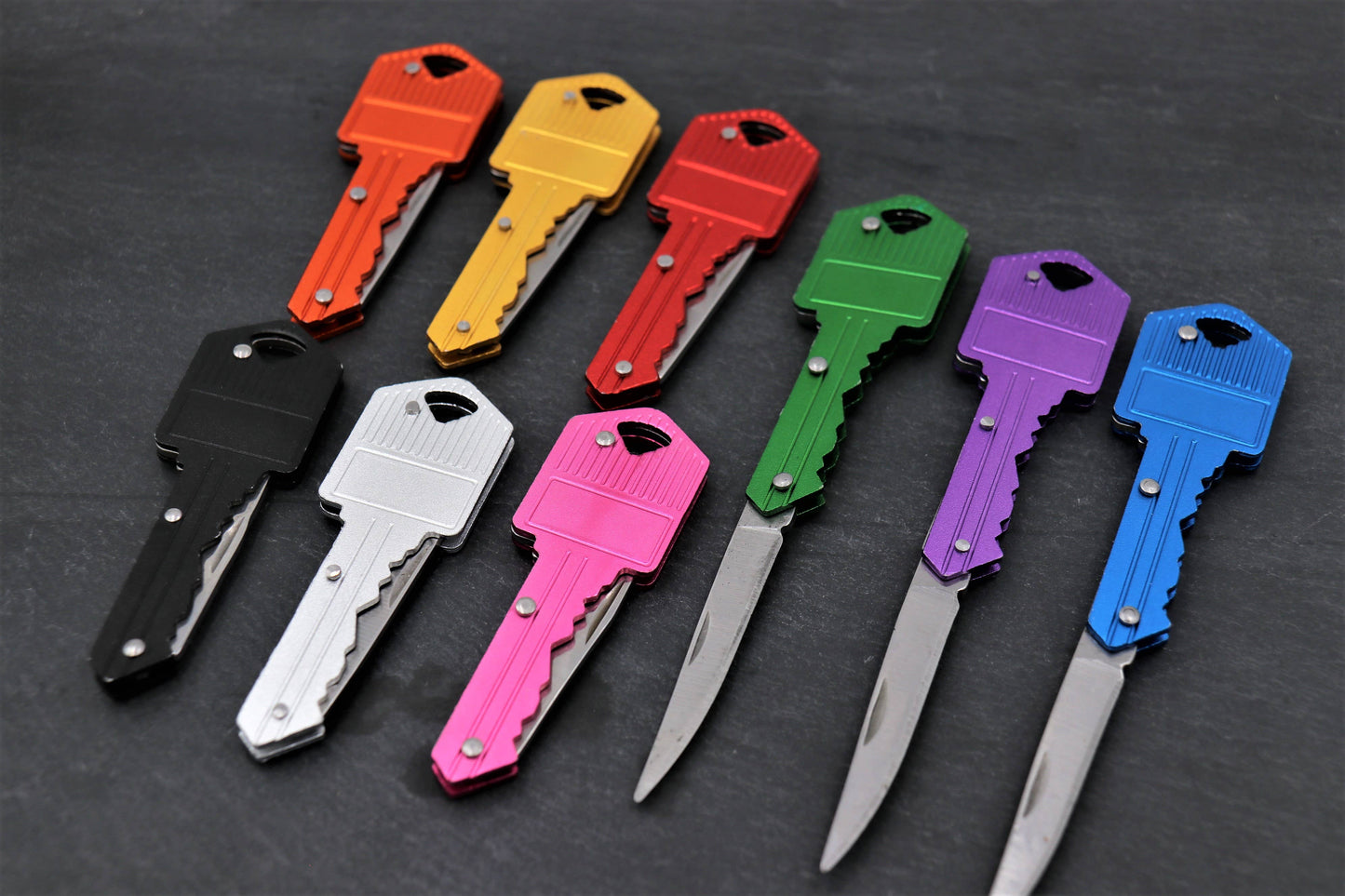 Key Knife Keychain – Small Utility Pocketknife - 2'' Blade: Red