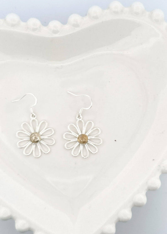 Little Daisy Two Tone Earring