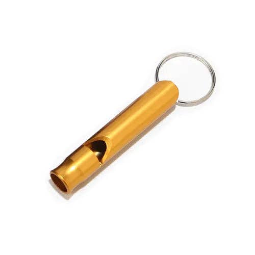 Keychain Accessory - Safety Whistle Keychain: Silver