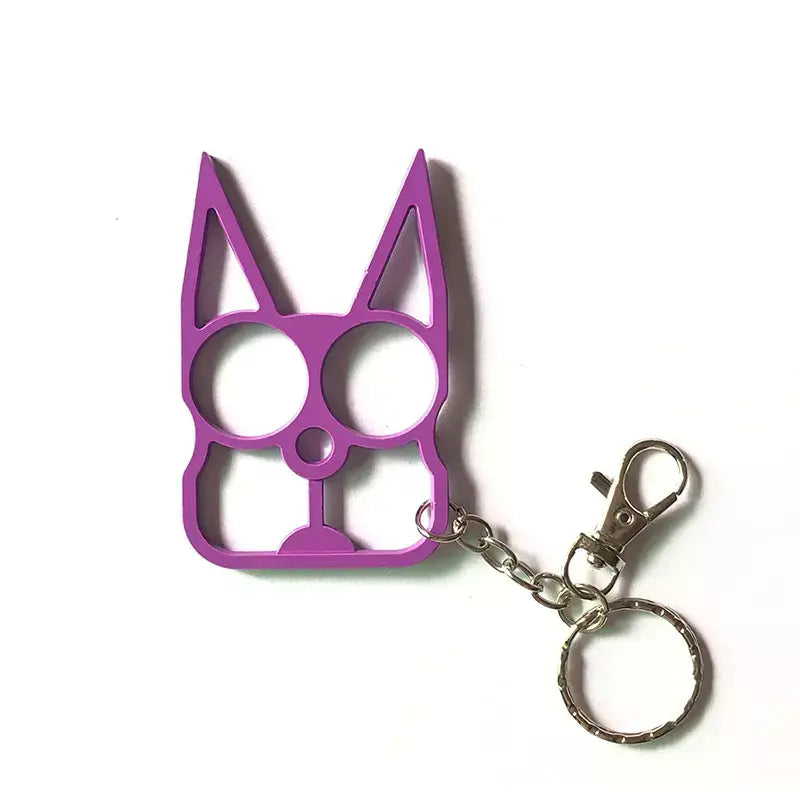 Keychain Accessory - Cat Knuckles, Cute Kitty: Orange