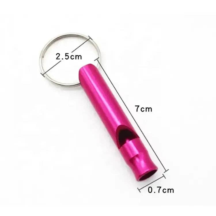 Keychain Accessory - Safety Whistle Keychain: Purple