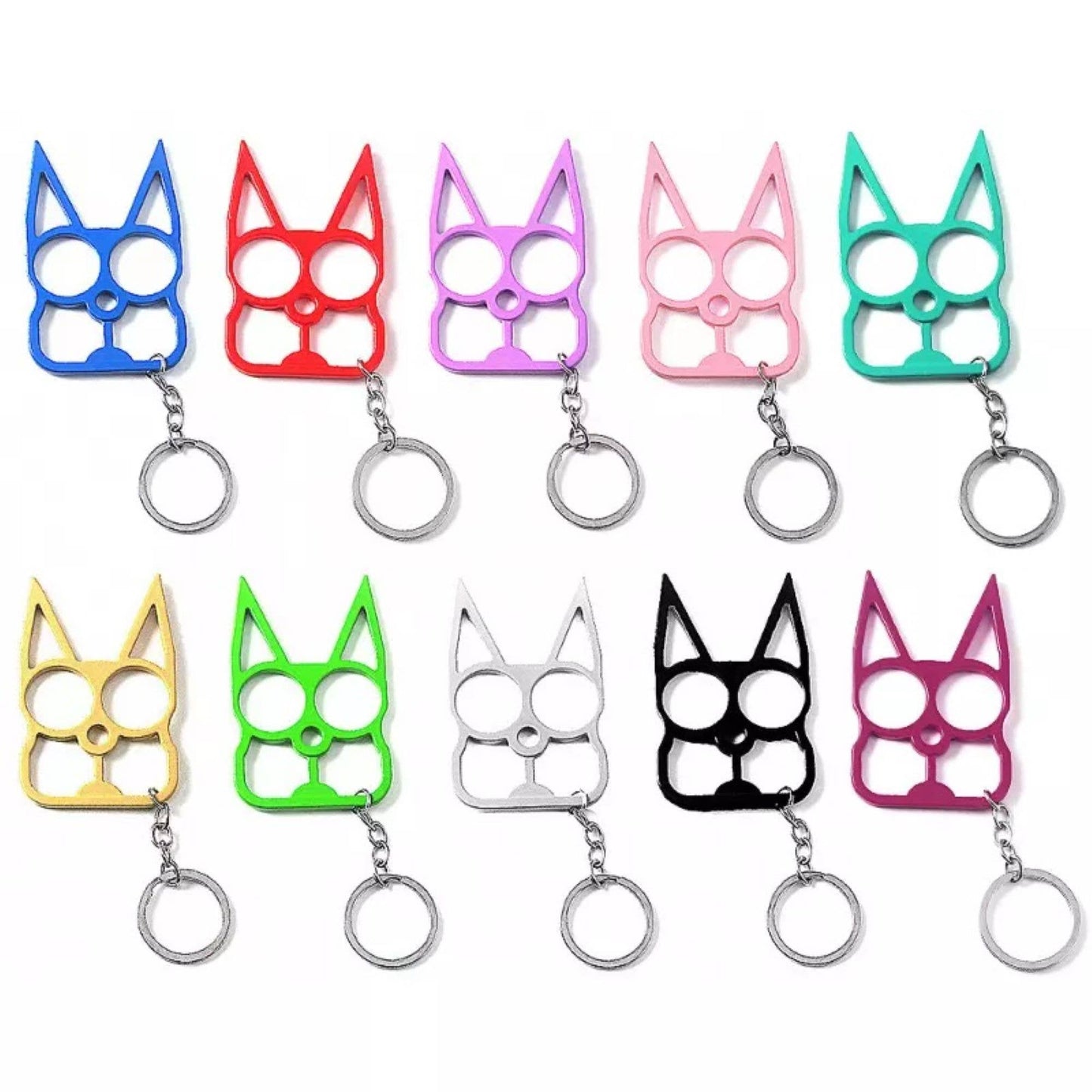 Keychain Accessory - Cat Knuckles, Cute Kitty: Orange