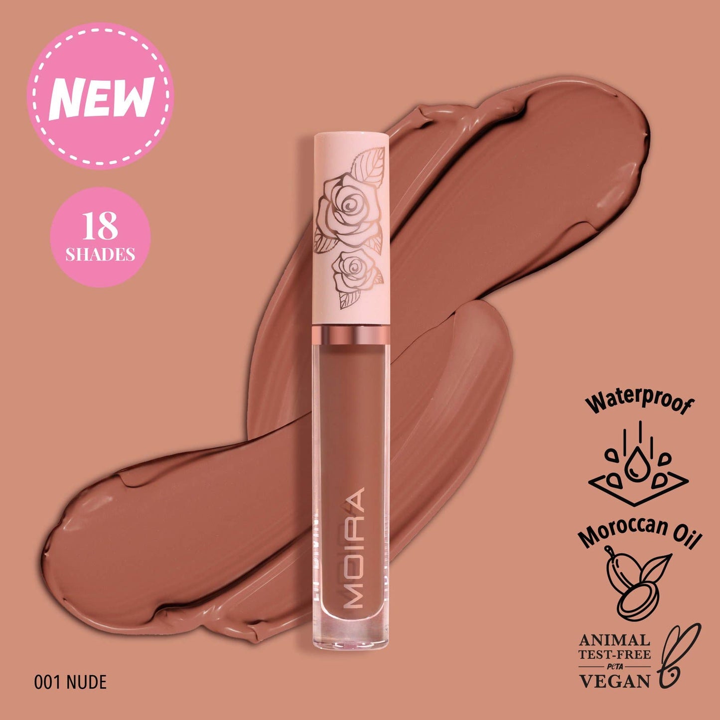 Lip Divine Liquid Lipstick (001, Nude)