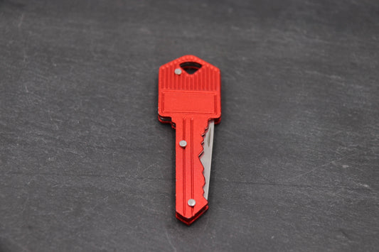 Key Knife Keychain – Small Utility Pocketknife - 2'' Blade: Red