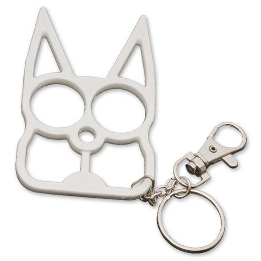 Keychain Accessory - Cat Knuckles, Cute Kitty: White